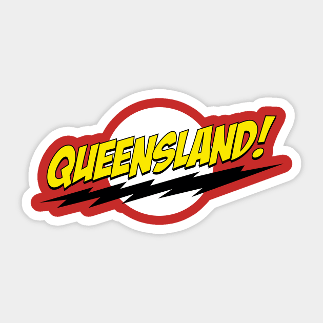 Queensland! Sticker by bazinga
